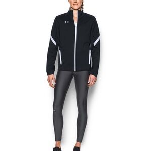 (BN49) Under Armour Women's Black Qualifier Full Zip Jacket, Size Small